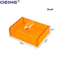 Dantų dervos atspalvių dėžutė Plastikinis atspalvio dangtelis Oralinis šviesai nepralaidus Estetiškas apsauginis dangtelis Dantų saugojimo dėklas Dantisto įrankiai orange