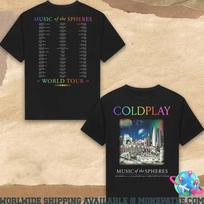 Official Coldplay 2026 Music Of The Spheres World Tour T-shirt Reprinted M