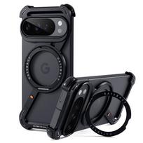 Oatsbasf Metal Magnetic Phone Case for Google Pixel 10 Pro/10 Pro XL with 360°Rotatable Stand Frameless Wireless Charging Cover Google Pixel 10 Pro XL juoda
