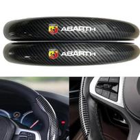 GGBFQ1 For Fiat Abarth 500 595 695 Spider 124 Auto Accessories Abarth Car Carbon Fiber Car Steering Wheel Cover Black Fiber juoda