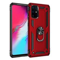 Samsung Galaxy S20 S20 Plus S21 S22 S23 Ultra prabangus šarvuotas magnetinis žiedas automobilio laikiklio dangtelis Samsung S20 S21 Fe 5g dėklams For S22 raudona