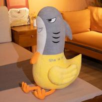 Animacinis Kūrybingas Ryklys Vištiena Minkštas Pliušinis Įdarytas Žaislas Lėlė Pagalvė Lova Sofa Pagalvėlė Kūdikis Vaikas Mergina Gimtadienio Kompanionas Dovana 40cm