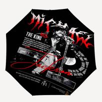 1pc Michael Jackson, King of Pop Automatic Open, Windproof, Compact Travel Umbrella, Gift for Birthday, Christmas, Business 93047