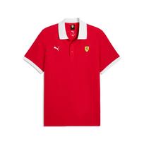 Puma Scuderia Ferrari Pique Pullover Short Sleeve Polo Shirt Men tops 634248-02 S