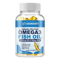 Omega 3 žuvų taukai 4500 mg - EPA, DHA - Širdies, smegenų, odos ir sąnarių sveikatai 120