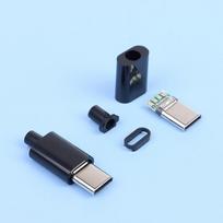 2 komplektai Type-C Mirco Usb 3.1 didelės srovės greito įkrovimo jungtis kištukas vyriškas DIY remonto priedai