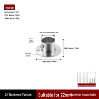 Stainless Steel Flange Base for Clothes Rods & Curtain Fixings