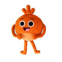 Funny Grumble Bumble Nums Plush Toy Cute Orange Radish Purple Potatoes Blue Salamander Stuffed Doll Toy For Kid Birthday Gifts oranžinė