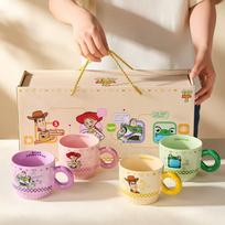 Disney Žaislų istorija Daugkartinis keramikinis puodelis Dovanų rinkinys 4 x 330ml Mugs