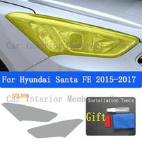 For Hyundai Santa Fe 2015- Car Exterior Headlight Anti-scratch TPU PPF Protective film Anti-scratch Repair film Accessories auksinė