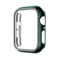 Diamond-encrusted Case Cover For Apple Iwatch Series 6/se/5/4/3/2/1 Green,38mm