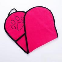 Soft Dog Bath Robe Towel Quick Dry Pet Towel Fiber Absorbent Cat Bath Towel Convenient Pet Cleaning Washcloth Dog Accessories (as the picture,62x23cm)
