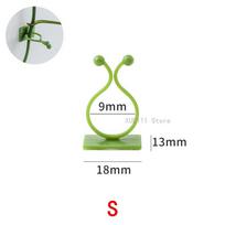 10/50/100pcs Home Garden Plant Climbing Wall Fixture Clips Rattan Vine Fixer Self-Adhesive Plant Climbing Wall Fixed Buckle Hook (as the picture,10PCS)