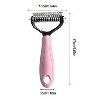Pet Deshedding Brush Cat Comb Cleaning Hair Remover Grooming Tool for Dog and Cats De-Matting Comb Cleaning Pets Supplies