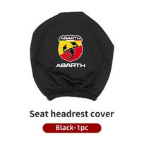 GGBFQ1 Automobilio Sėdynės Galvos Atramos Dangtelis Nešvarumams Atsparus Elastingas Apsauginis Dangtelis FIAT Abarth 500 Punto Tipo Panda Ducato Stilo Fiorino Doblo juoda
