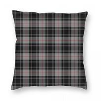 Clan Moffat Tartan Square Pillowcase Polyester Linen Velvet Creative Zip Decor Home Cushion Cover Peach skin 18*18(CM)-1Pcs