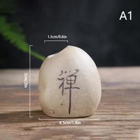 Mini keraminė vaza, imituota akmens gėlių kompozicijos dekoro hidroponinė gėlių augalų vaza Kinų stiliaus Zen namų biuro apdaila