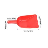 Plastic Feed Shovel Easy Clean PE Refrigerator Ice   Snow Scoop Handle with Hook