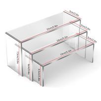 9/6/3PCS labubu Acrylic Display Stand Acrylic U Shape Display Stand Lightweight Cupcake Holder Dessert Display for popmart