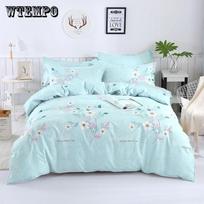 Pastoral Flowers patalynės komplektas Karalienės dydžio medvilninis minkštas antklodės užvalkalas, labai didelis lovos komplektas, patalynė 3Pcs Twin