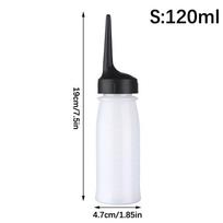 120 ml 240 ml plaukų dažų aplikatoriaus buteliukai skysčių mišinio dažymo buteliukai salono įrankiai S white