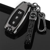 Automobilio raktų dėklas Hyundai Solaris I10 I40 I20 I30 Creta Tucson Santa Fe Ix35 Ix25 Elantra Sonata Kona 2008 Verna Accent Matrix pilka spalva