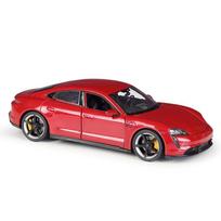 WELLY 1/24 Porsche Taycan Turbo S Alloy Car Model Diecasts Metal Toy Sports Car Model High Simulation Collection Childrens Gifts sidabras