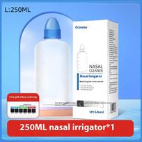 240/250 ml nosies plovimo valiklis, nosies irigatorius, plovimo buteliukas, nosies apsauga, alerginio rinito, sinusito prevencija, suaugusiems, vaikams, Neti puodas S