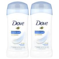 Dove, Antiperspirant Deodorant, Original Clean, Twin Pack, 2 Packs, 2.6 oz (74 g) Each