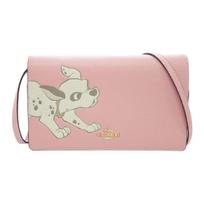 Coach X Disney Foldover 20 Dalmatian Print Pebble Leather Shoulder Bag Women Shoulder Bag Pink 91189-IMAOM Basic Set (Bag+Dust Bag)