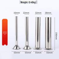 Four-Season Stainless Steel Meat Grinder & Sausage Stuffer Set - 4-Piece Pig Funnel Tubes