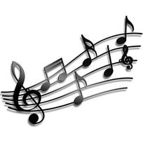 Muzikos natų sienos dekoras Metalinės muzikos natos Sienų menas Muzikos tema Natų dekoras Namų vidaus ir lauko dekoravimas juoda