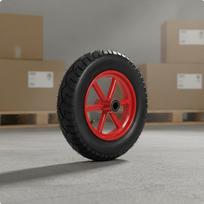 14 Inch Air-Filled Wheel Shock Absorbing Hand Wagon Replacement Wheel Professional Hardware Effortless Rolling Wide Surface 300-8 Good Wheel