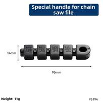 3PCS Industrial Chainsaw File Set 4/4.8/5.5mm Steel Precision Double Cut Teeth with Handle for Electric Saw 245mm