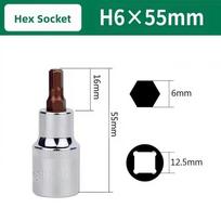 1/2‘ Drive Hex Bit Sockets 4-14mm Alloy Steel DisassemblyTool Durable Portable Joint Hexagonal Remover Repair Tools