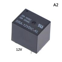 Sra-05Vdc-Al Sra-12Vdc-Al Sra-24Vdc-Al 5V 12V 24V 20A T74 4 kontaktų relė 12V