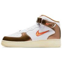 Nike Air Force 1 Mid QS Ale Brown vyrų sportbačiai, balti, oranžiniai paplūdimys DH5623-100 42 white
