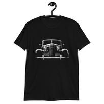 Lasalle Black Antique Car Collector Short Sleeve Unisex T-Shirt S