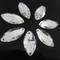 Hand Sewn Drill, Horse Eye Crystal Glass Diy Rhinestone Beauty Clothing Wedding Accessories Accessories Horse eye 15x32mm 12pcs