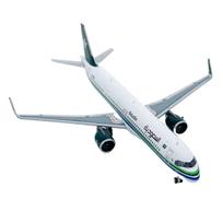 1/400 Saudo Arabijos A321-251NX lėktuvo modelis HZ-ASAC Lydinio lėktuvo modelis balta/žalia