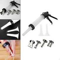 1 Set Sausage Stuffer Stainless Steel Small Nozzle Meat for Kitchen Household B