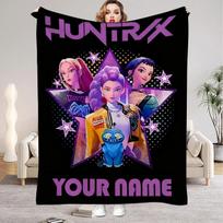 1 vnt. Individualus vardas K-Pop Demonas Medžiotojai Antklodė Mergaitėms Berniukams Pliušinė Mesti Antklodė Naujoviška Šilta Antklodė Visų Sezonų Dovana 75x100cm