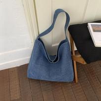 Lazy Wind Commuting Single Shoulder Tote Bag - High Style, Elegant and Stylish Shoulder Bag for Casual Wear mėlyna