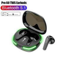 TWS Pro60 Fone Bluetooth 5.0 Earphones Wireless Headphones HiFi Stero Headset Noise Reduction Sports Earbuds with Mic for Phone juoda