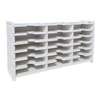 18/36/51/60 Grids Plastic Stamp Pad Organizers Wall Mountable Craft Storage Rack for InkPad and Workspaces Efficiency