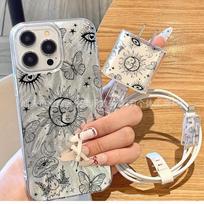 INS Feather Butterfly for Apple 11/12/13/14/15/16/17PRO MAX charging headcase mobile phone case iPhone 7/8