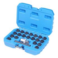 22Pcs VW Anti-Theft Wheel Nut Socket Set Car Wheel Lock Removal Key Tool