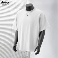JEEP SPIRIT Men's Round Neck Short Sleeve T-Shirt M balta