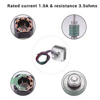 A34R 17Hs08-1004S 4-Lead Nema 17 Stepper Motor 20Mm 1A 13Ncm(18.4Oz.In) 42 Motor Nema17 Stepper For Diy 3D Printer Cnc Xyz sidabras