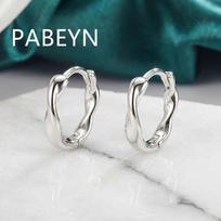 925 Sterling Silver Fashion Simple Mobius Earrings Birthday Party Anniversary Gifts Women's Commuter Jewelry